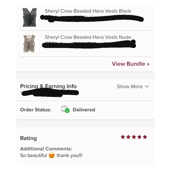 Sheryl Crow Beaded Hero Vests Black - Picture 9 of 12